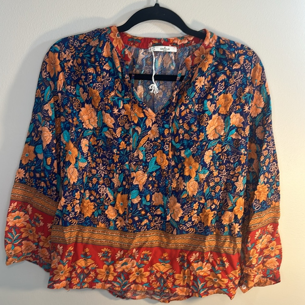 Griffin Paris Size Large Womens Blouse